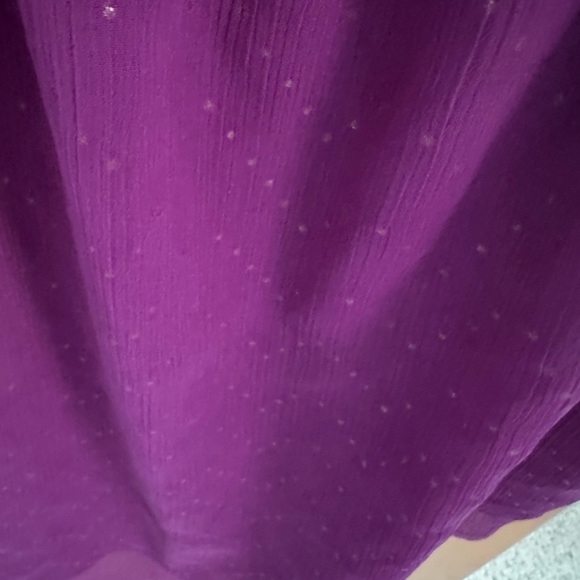 MUDD Jrs,S,plum delicate tank top,two flowy layers, sparkle on fabric,good shape - Picture 6 of 7